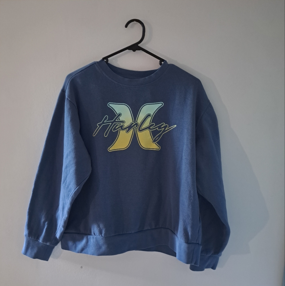 Hurley crewneck, size medium, blue